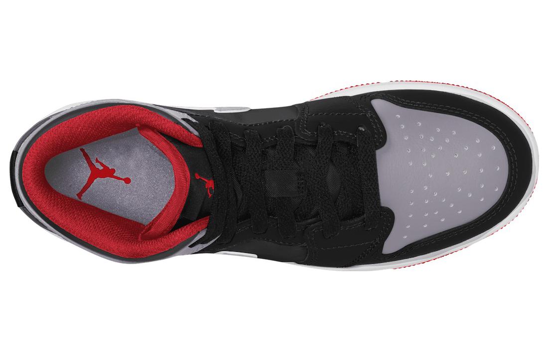 Air Jordan 1 Mid 'Black Grey Red' DQ8423-006