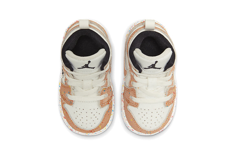 Image of (TD) Air Jordan 1 Mid SE 'Brushstroke Paint Splatter' DA8012-100