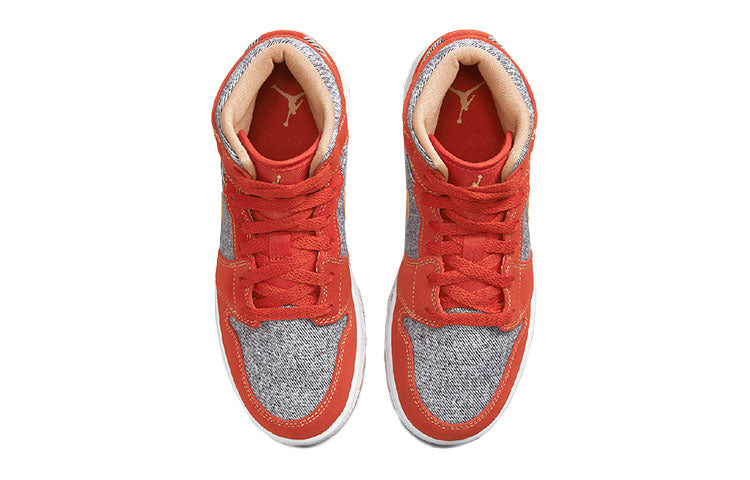 (GS) Air Jordan 1 Mid SE 'Denim Red' DM4384-600