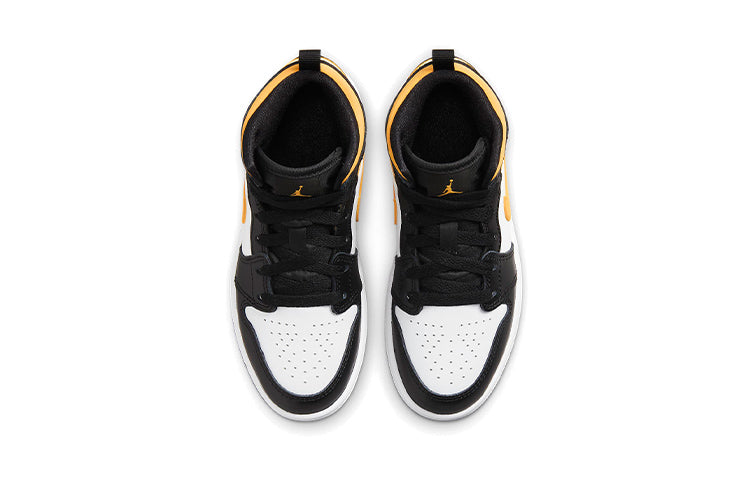 (PS) Air Jordan 1 Mid 'Black University Gold' 640734-177