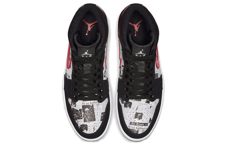 Air Jordan 1 Mid SE 'Newspaper Air Times' 852542-061