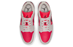 Image of (WMNS) Air Jordan 1 Low 'Light Iron Ore Siren Red' DC0774-060