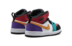 Image of (TD) Air Jordan 1 Mid 'Multi-Color' 640735-125