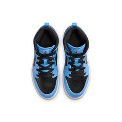 Image of (PS) Air Jordan 1 Mid Shoes 'University Blue Black' DQ8424-401