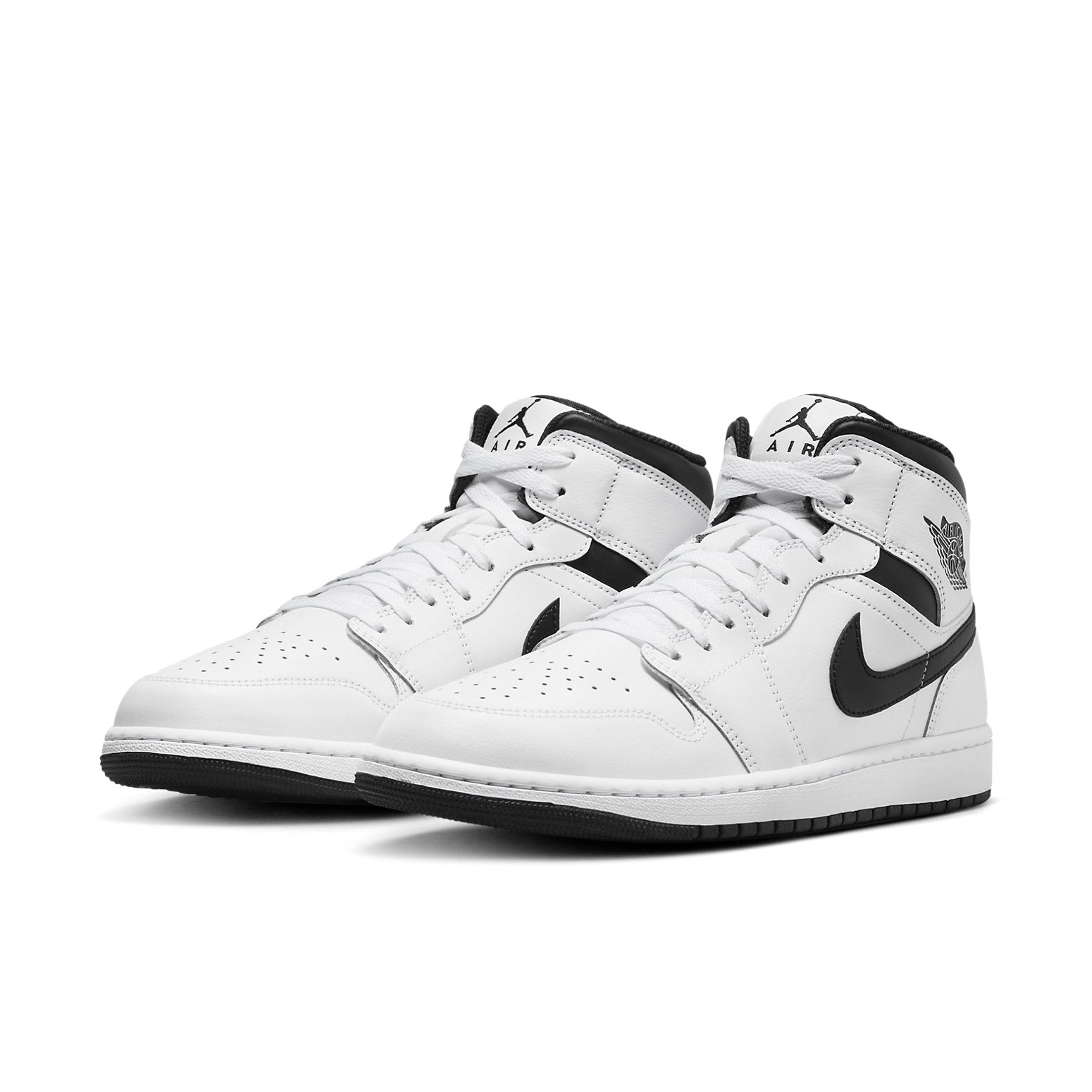 Image of Air Jordan 1 Mid 'White Black' DQ8426-132