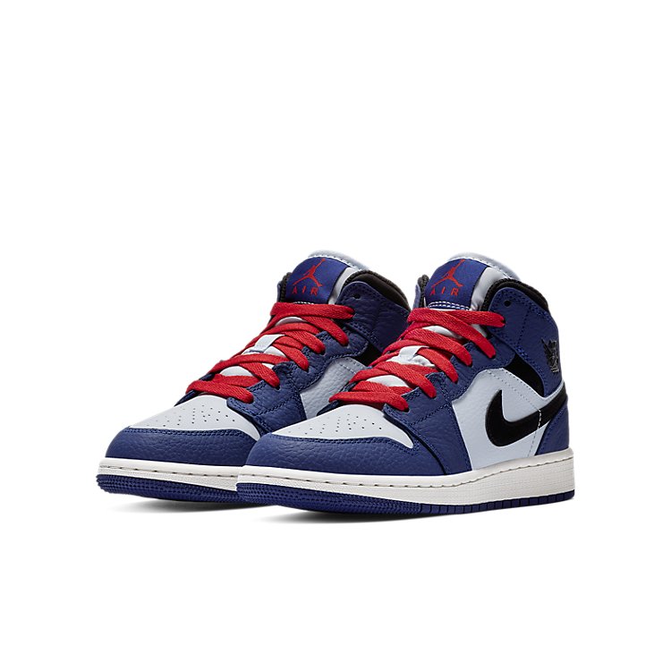 (GS) Air Jordan 1 Mid SE 'Deep Royal' BQ6931-400