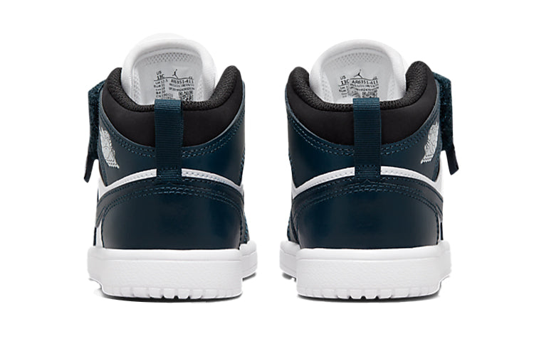 (PS) Air Jordan 1 Mid 'White Armory Navy' AR6351-411