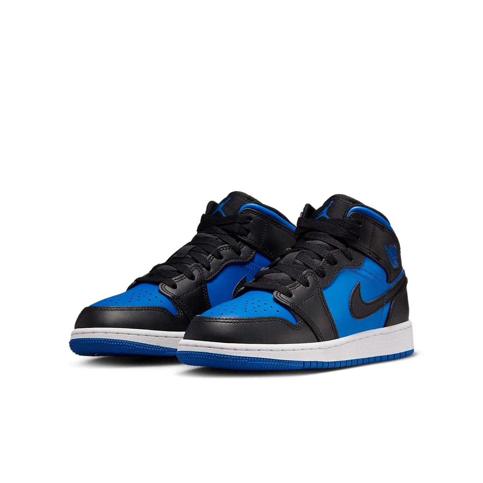 (GS) Air Jordan 1 Mid 'Black Royal Blue' DQ8423-042