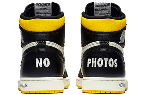 Image of Air Jordan 1 Retro High OG NRG 'Not For Resale Yellow' 861428-107