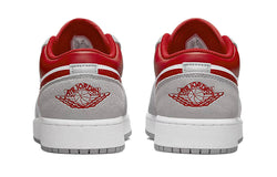 Image of (GS) Air Jordan 1 Low SE 'Light Smoke Grey Gym Red' DM0589-016