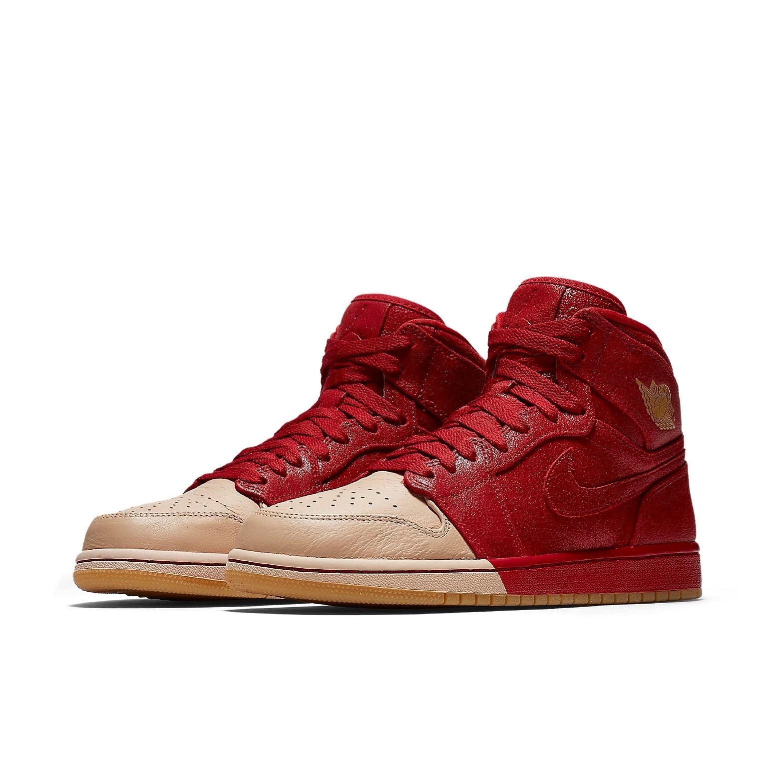 (WMNS) Air Jordan 1 Retro High Premium 'Dipped Toe Gym Red' AH7389-607