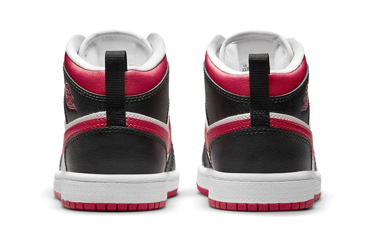 Image of (PS) Air Jordan 1 Mid 'White Very Berry' 640734-016