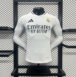 Image of Real Madrid 2024/25 Home Long Sleeves Jersey – Player Version