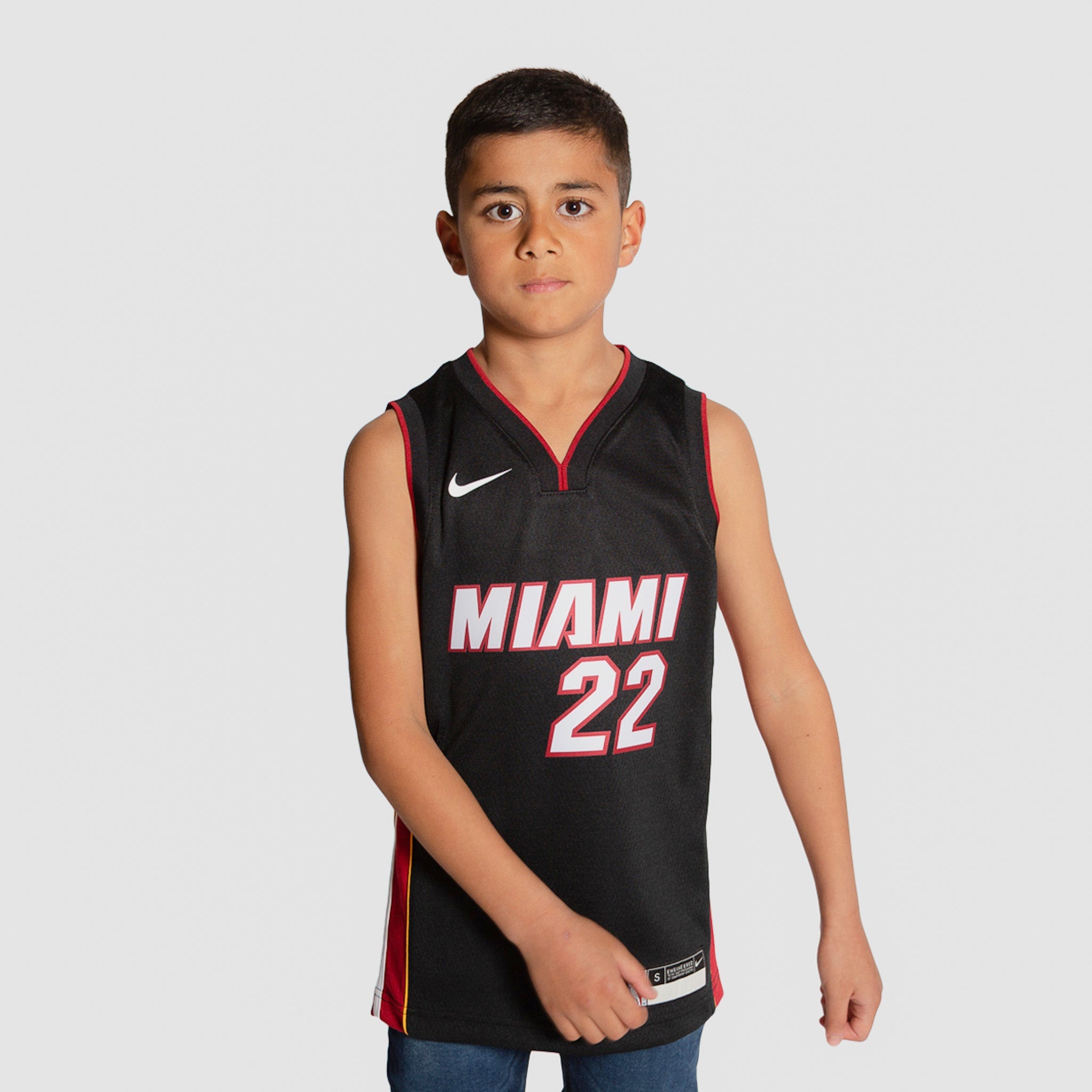 Image of Jimmy Butler Miami Heat 2025 Icon Edition Youth NBA Swingman Jersey