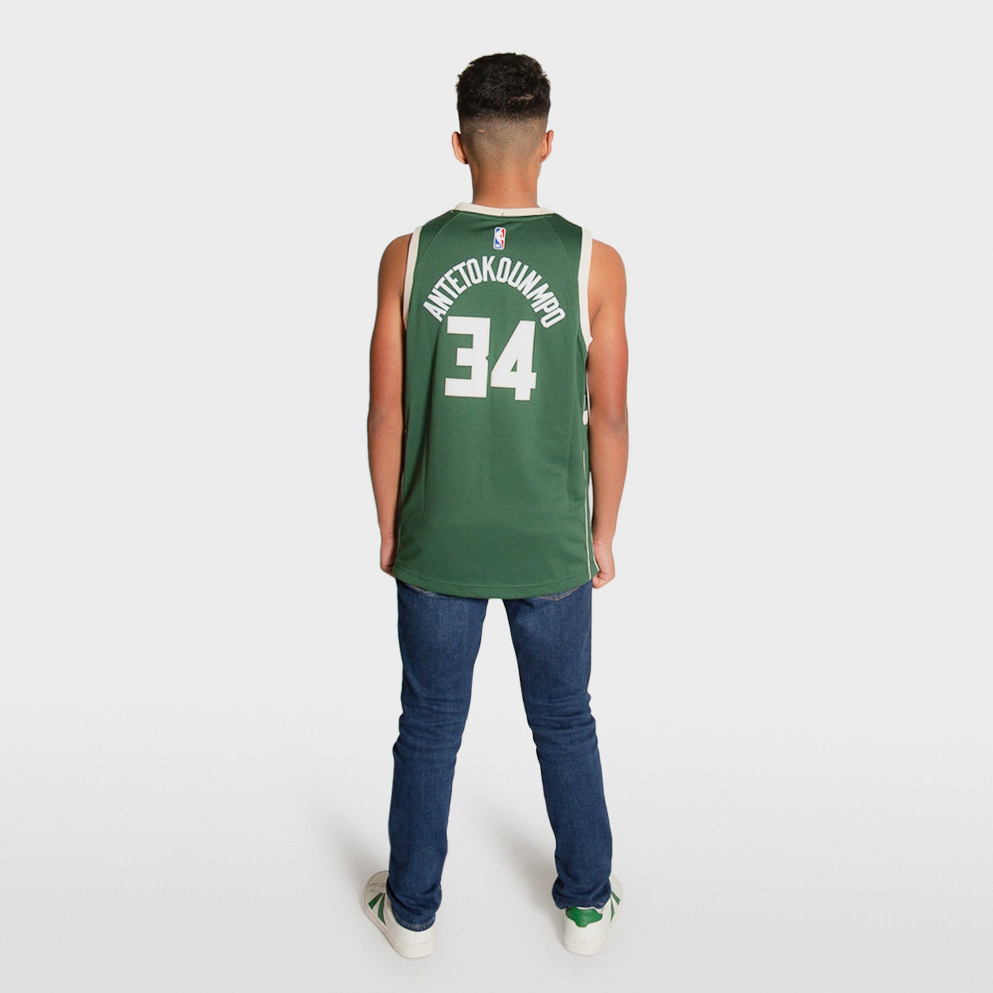 Giannis Antetokounmpo Milwaukee Bucks 2025 Icon Edition Youth NBA Swingman Jersey