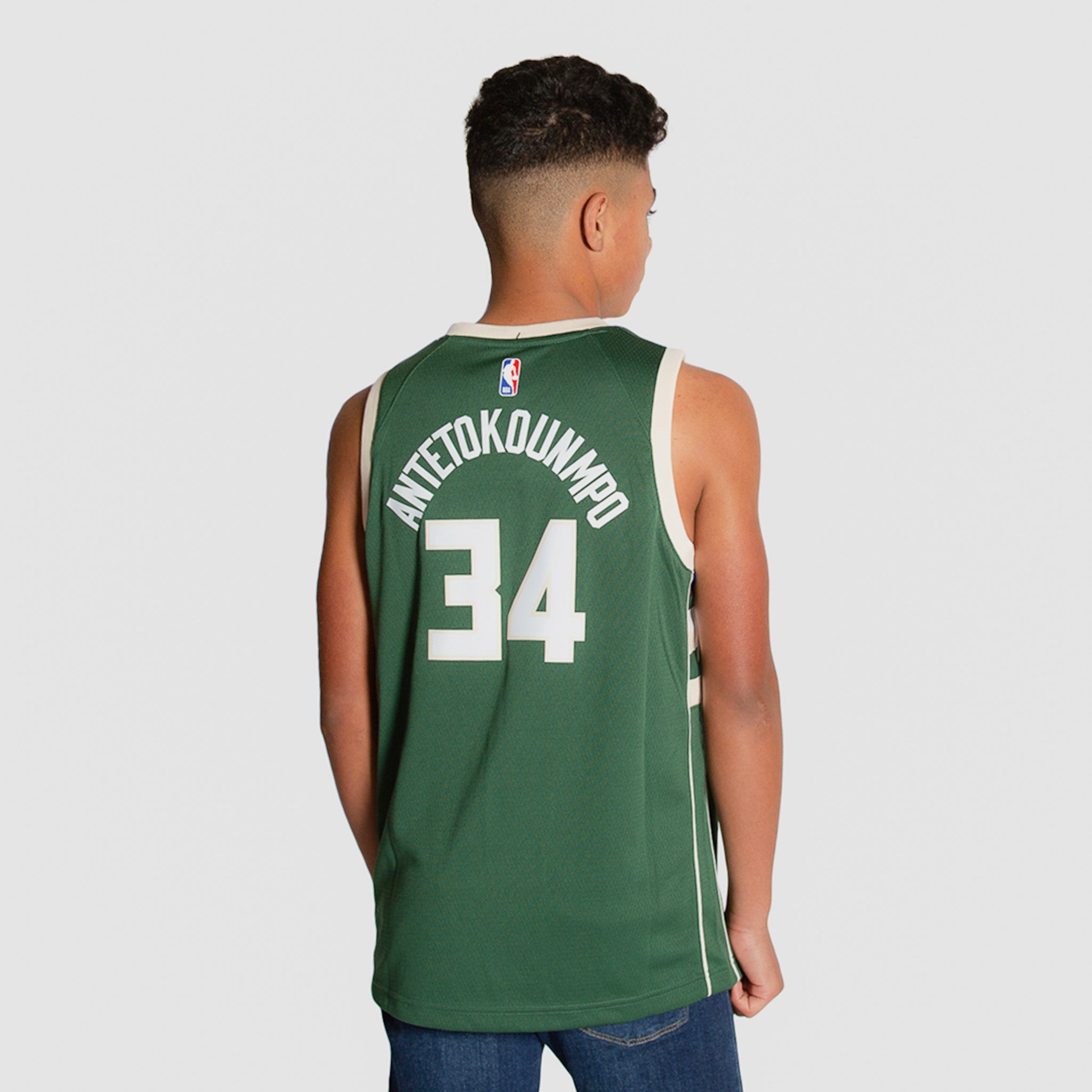 Image of Giannis Antetokounmpo Milwaukee Bucks 2025 Icon Edition Youth NBA Swingman Jersey