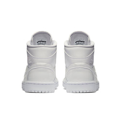 Image of (WMNS) Air Jordan 1 Mid Patent 'Triple White' BQ6472-111