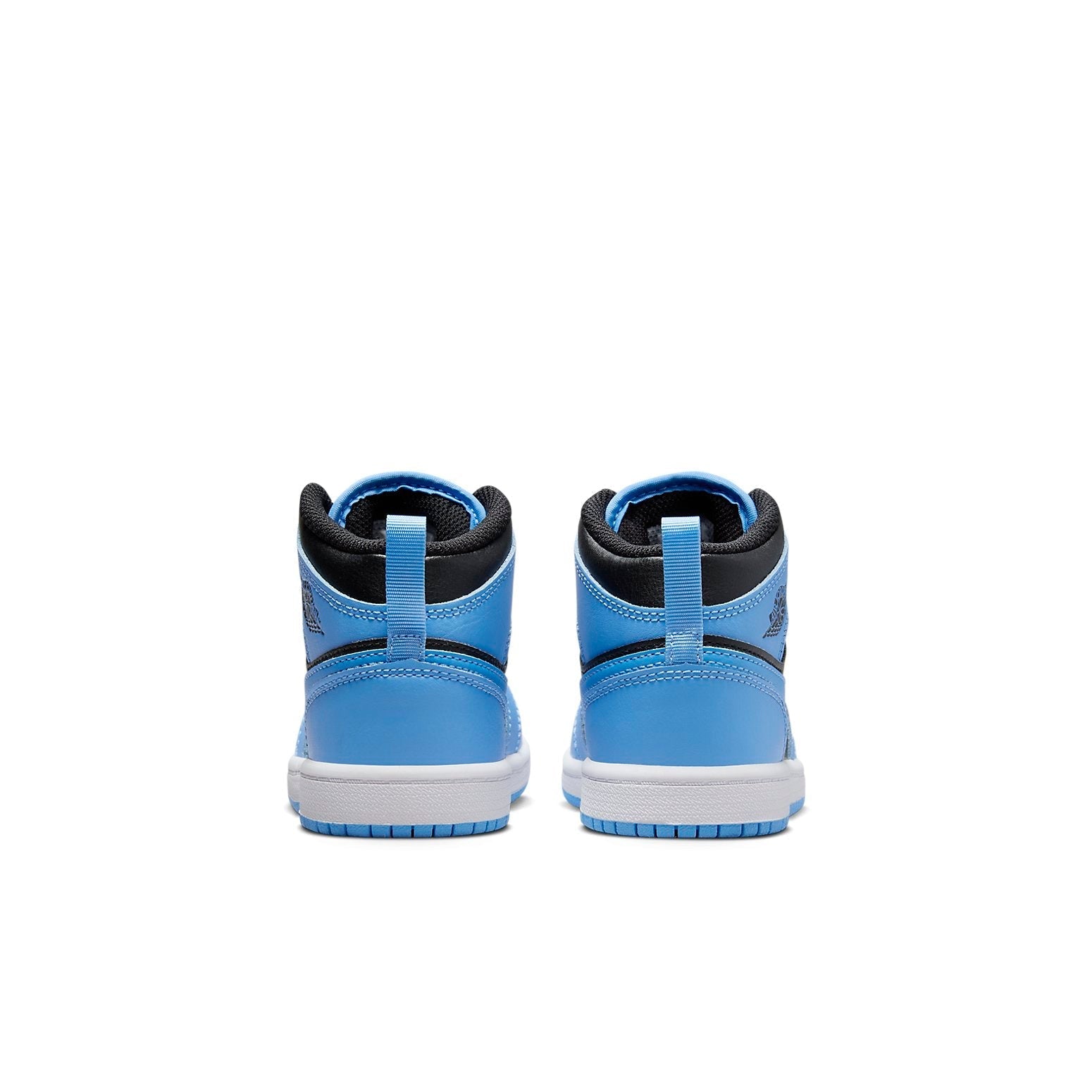 Image of (PS) Air Jordan 1 Mid Shoes 'University Blue Black' DQ8424-401