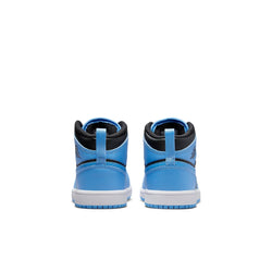 Image of (PS) Air Jordan 1 Mid Shoes 'University Blue Black' DQ8424-401