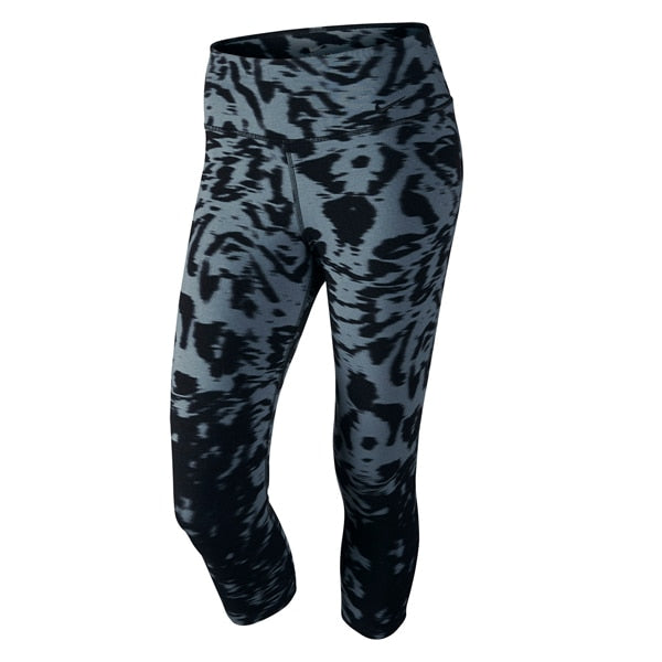 Image of Nike Women's Legend Dri-Fit Cotton Filter Tight Capris  Black