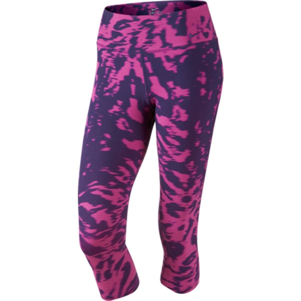 Nike Women's Legend Dri-Fit Cotton Filter Tights Capris  Fuchsia Flash/Ink