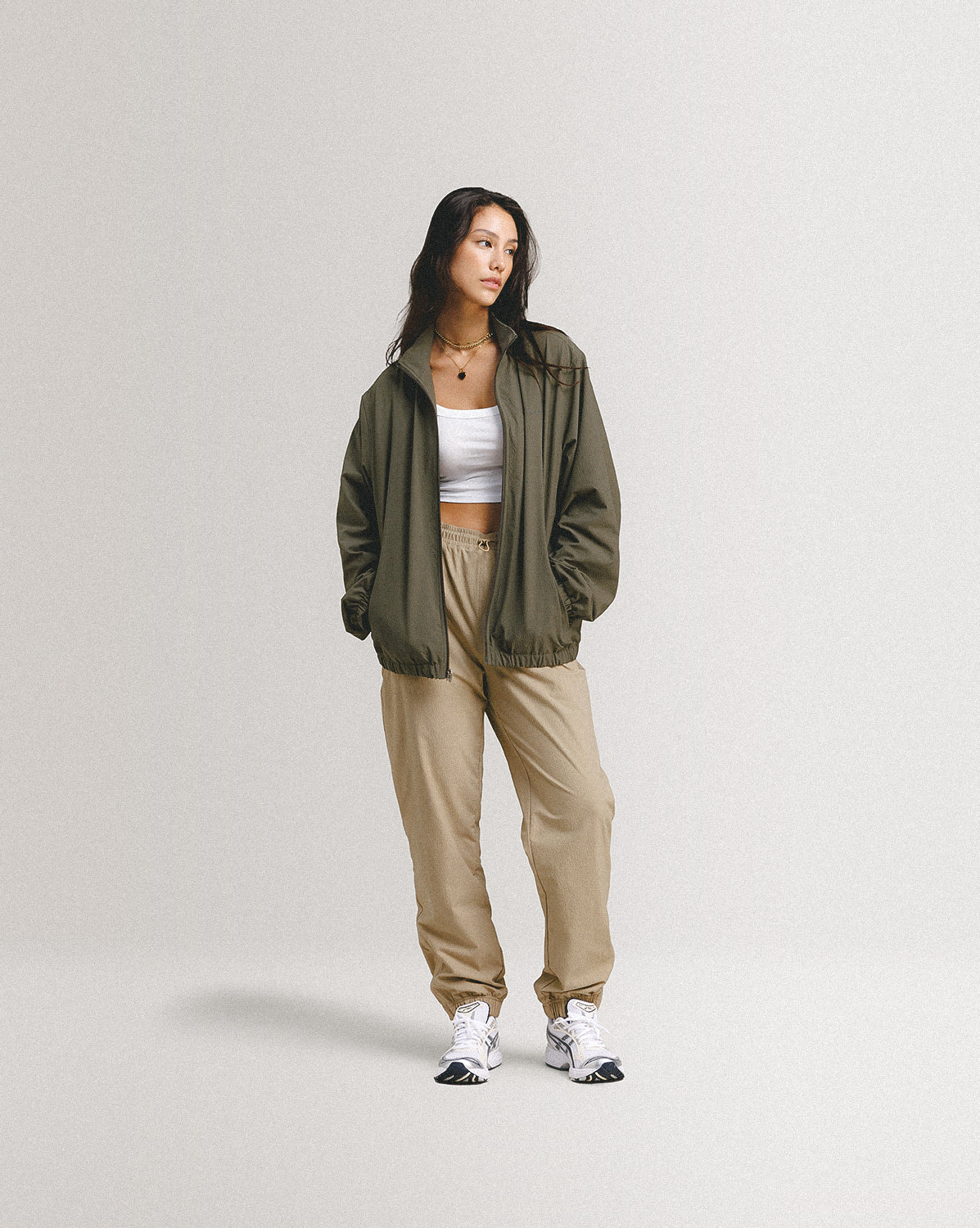 Asphaltgold Summer Essential Track Jacket onfeet