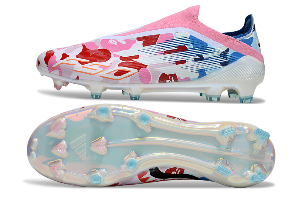 Image of Adidas F50 Elite FG Laceless x BAPE soleplate – lightweight firm ground soleplate engineered for explosive acceleration and traction.
