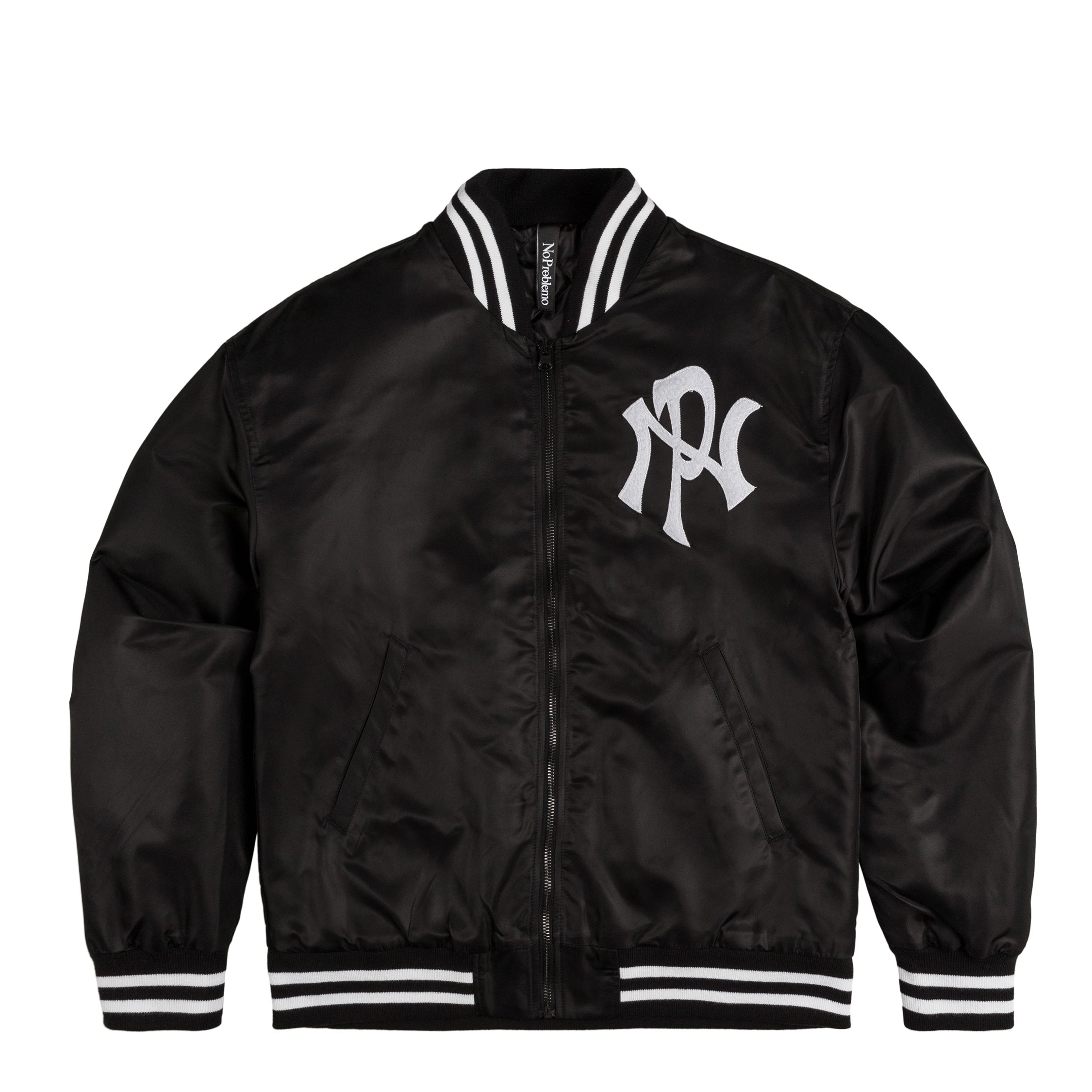 Image of No Problemo NYP Nylon Varsity Jacket