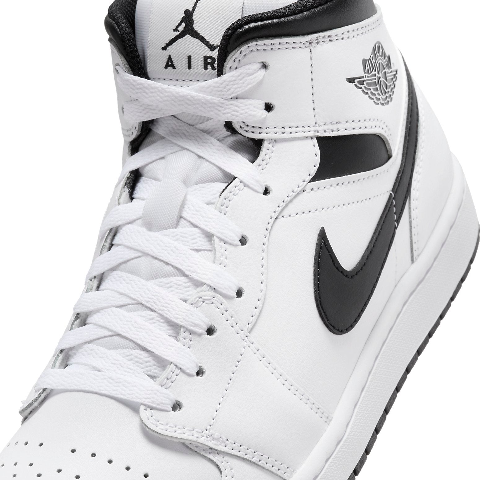 Image of Air Jordan 1 Mid 'White Black' DQ8426-132