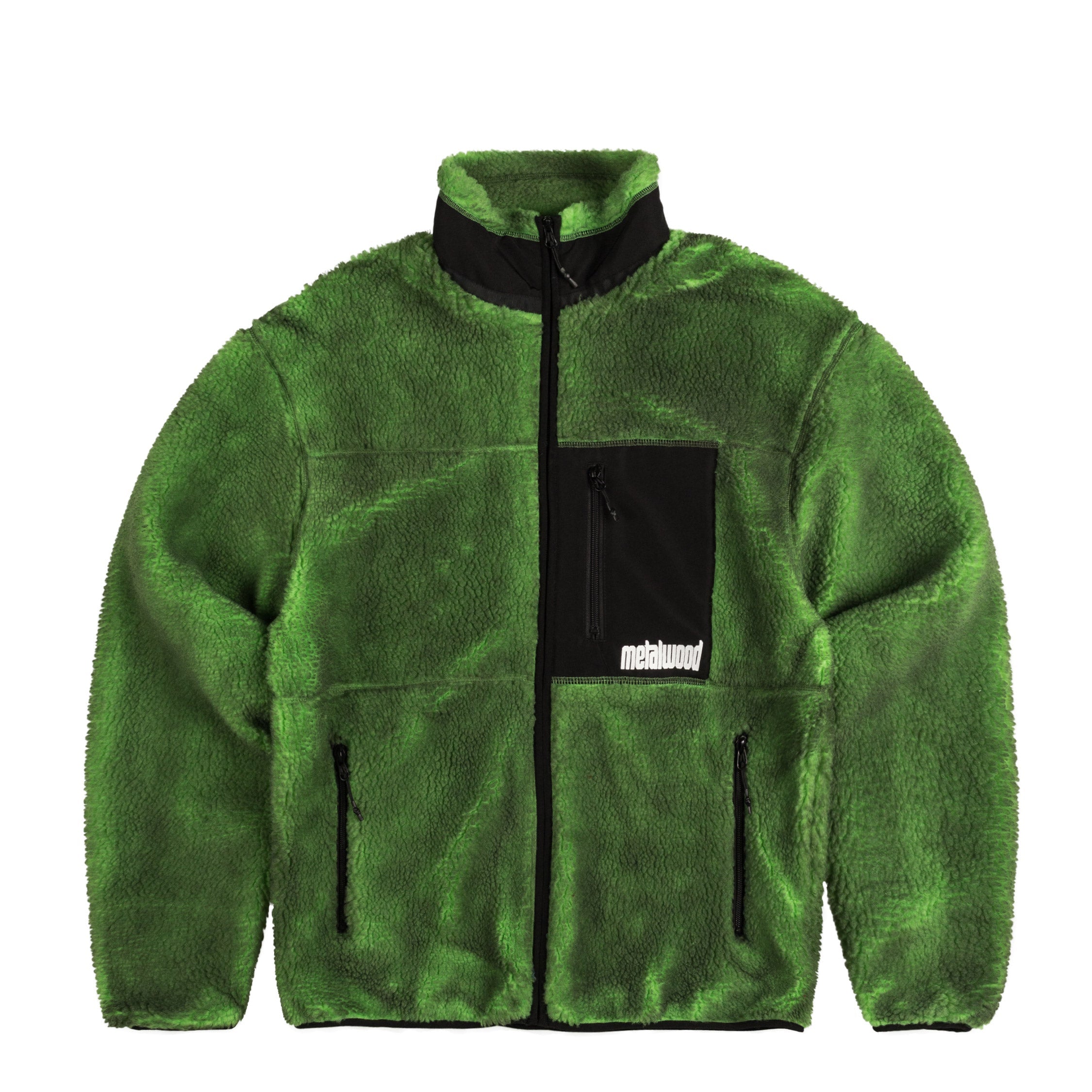 Image of Metalwood Painted Sherpa Fleece Jacket