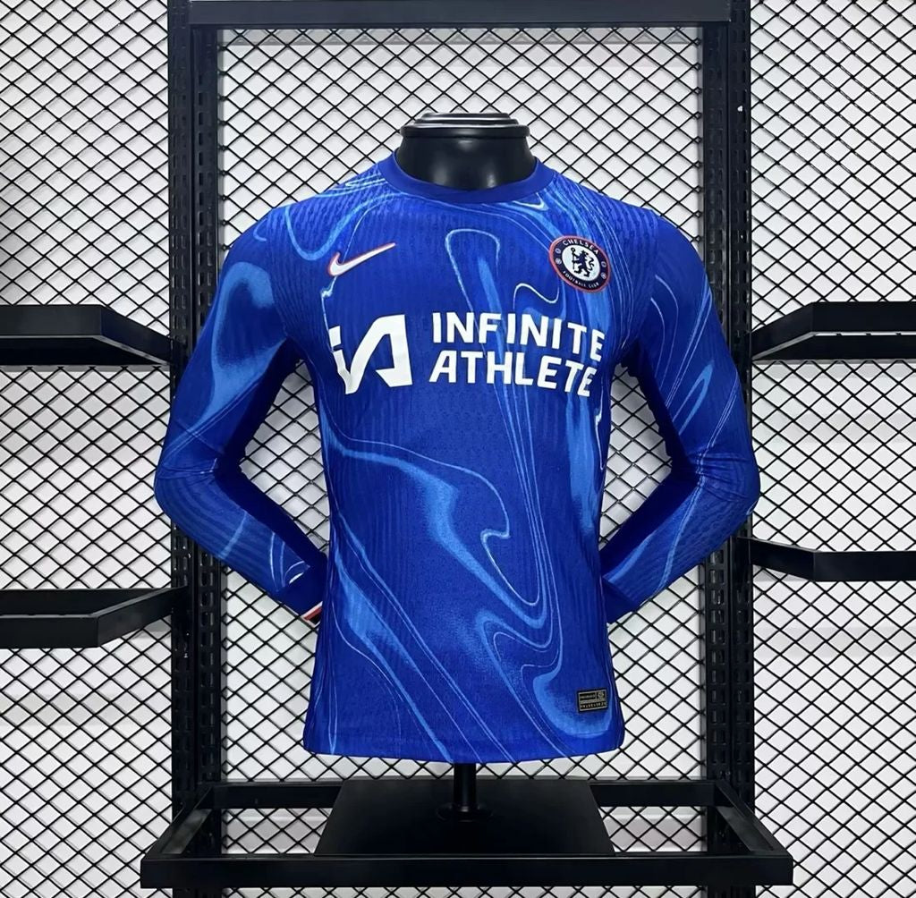 Image of Chelsea 2024/25 Home Long Sleeves Jersey Player Version