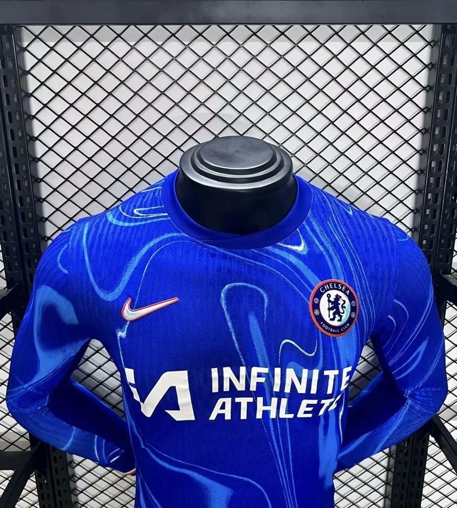 Image of Chelsea 2024/25 Home Long Sleeves Jersey Player Version