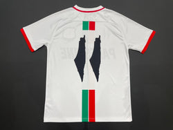 Image of Palestine White Centre Striped (Red/Green) Football Shirt