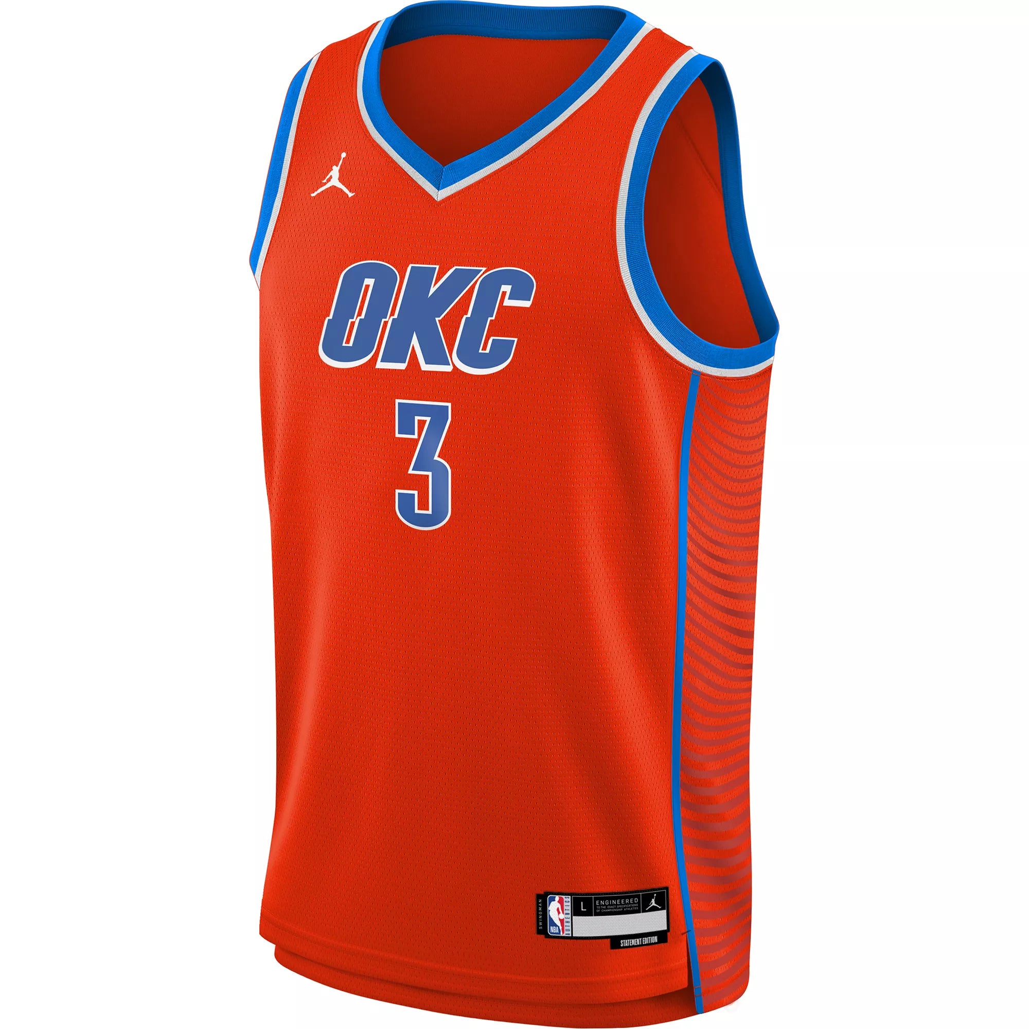 Image of Josh Giddey Oklahoma City Thunder 2024 Statement Edition Youth NBA Swingman Jersey