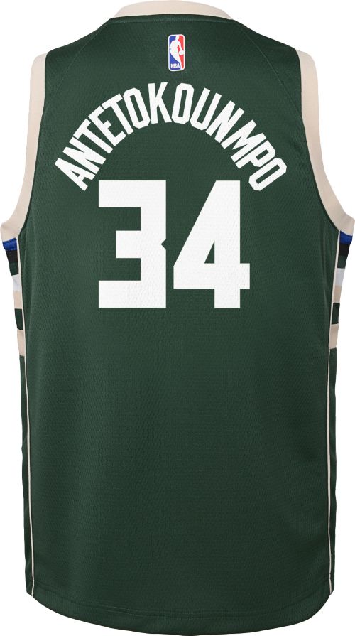 Image of GIANNIS ANTETOKOUNMPO MILWAUKEE BUCKS NBA ICON YOUTH SWINGMAN JERSEY - Basketball Jersey World