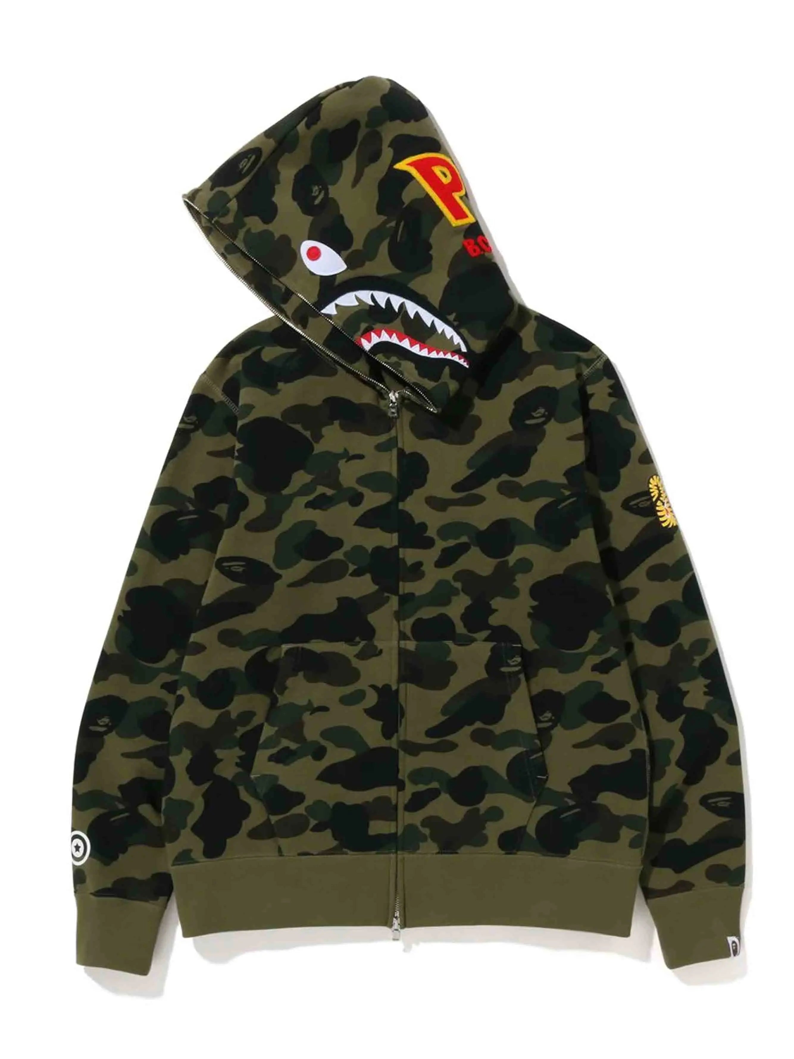 Image of A Bathing Ape 1st Camo Shark Full Zip Hoodie Prior