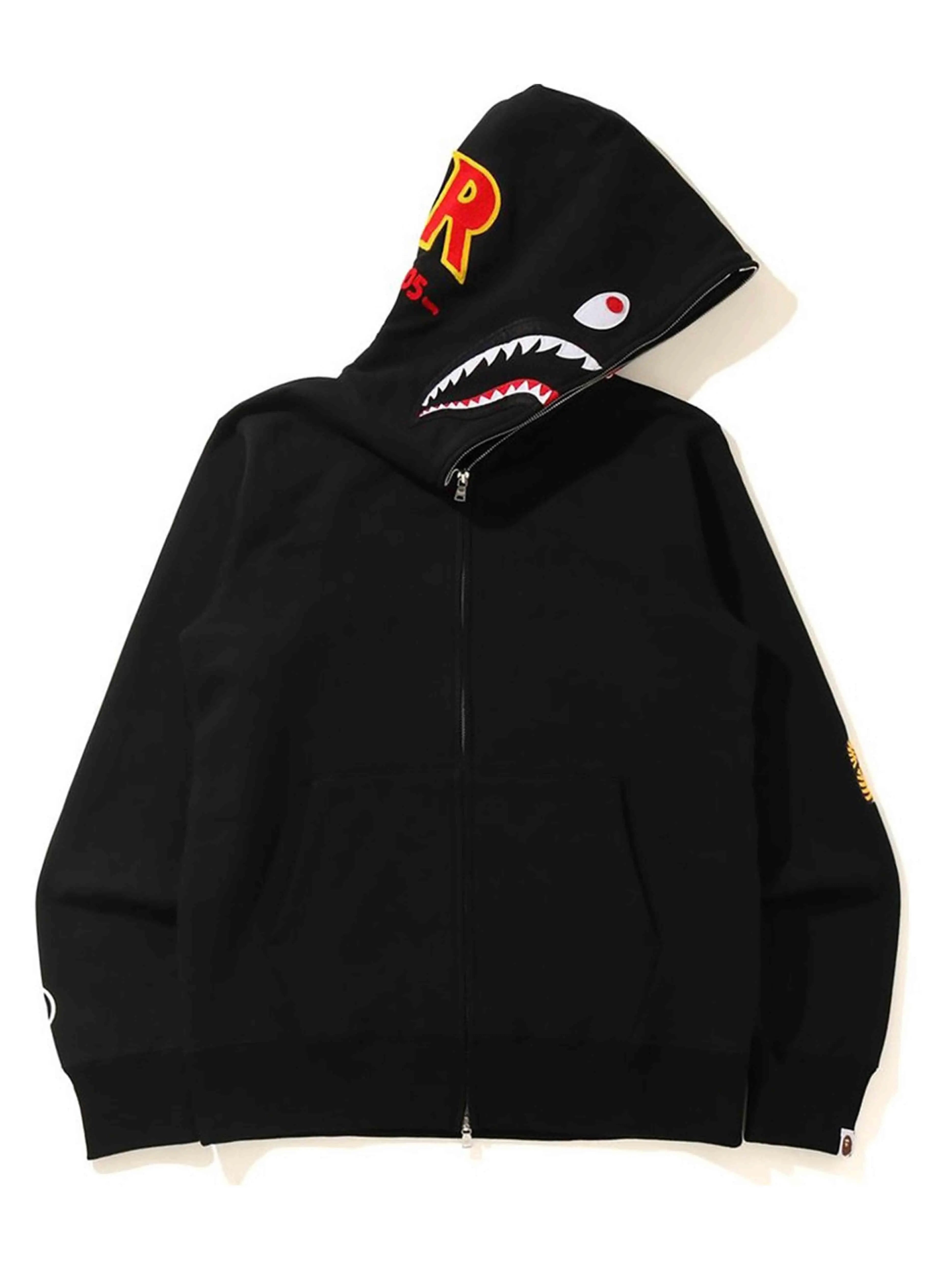 Image of A Bathing Ape Full Zip Hoodie Black [SS21] Prior