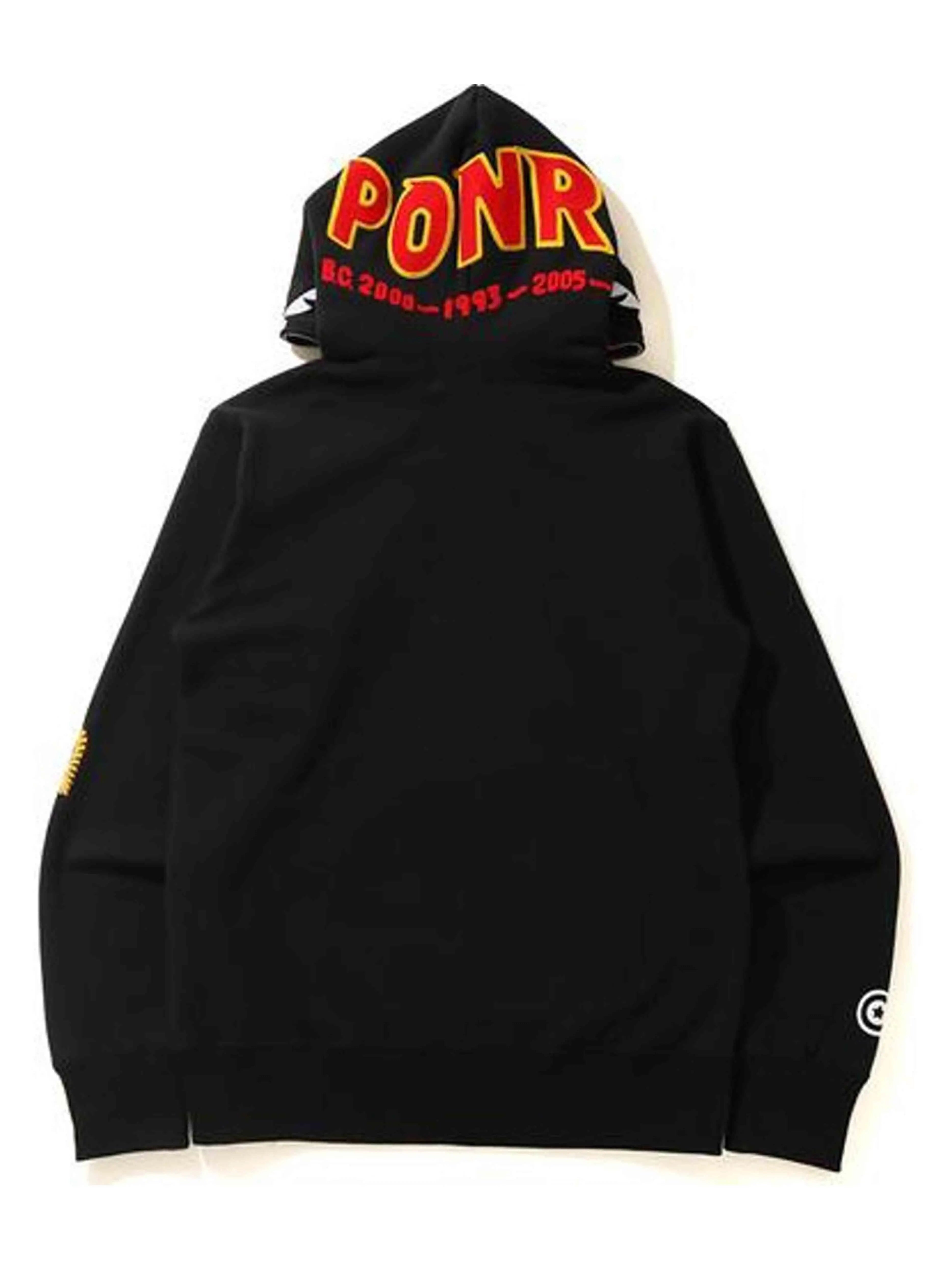 Image of A Bathing Ape Full Zip Hoodie Black [SS21] Prior