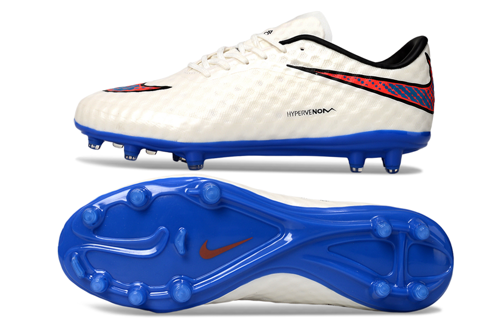 Image of Nike Hypervenom Phantom Elite FG Shine Through Pack - White / Blue / Crimson FG