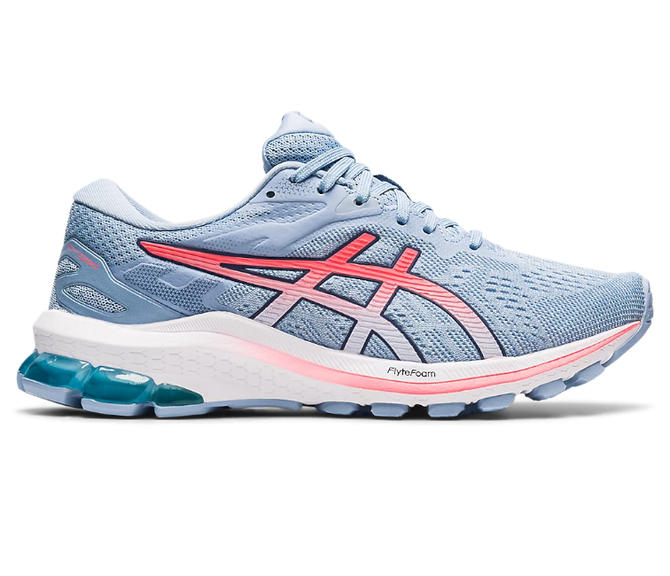 Image of Women's Asics GT-1000 10 (Soft Sky/Blazing Coral)