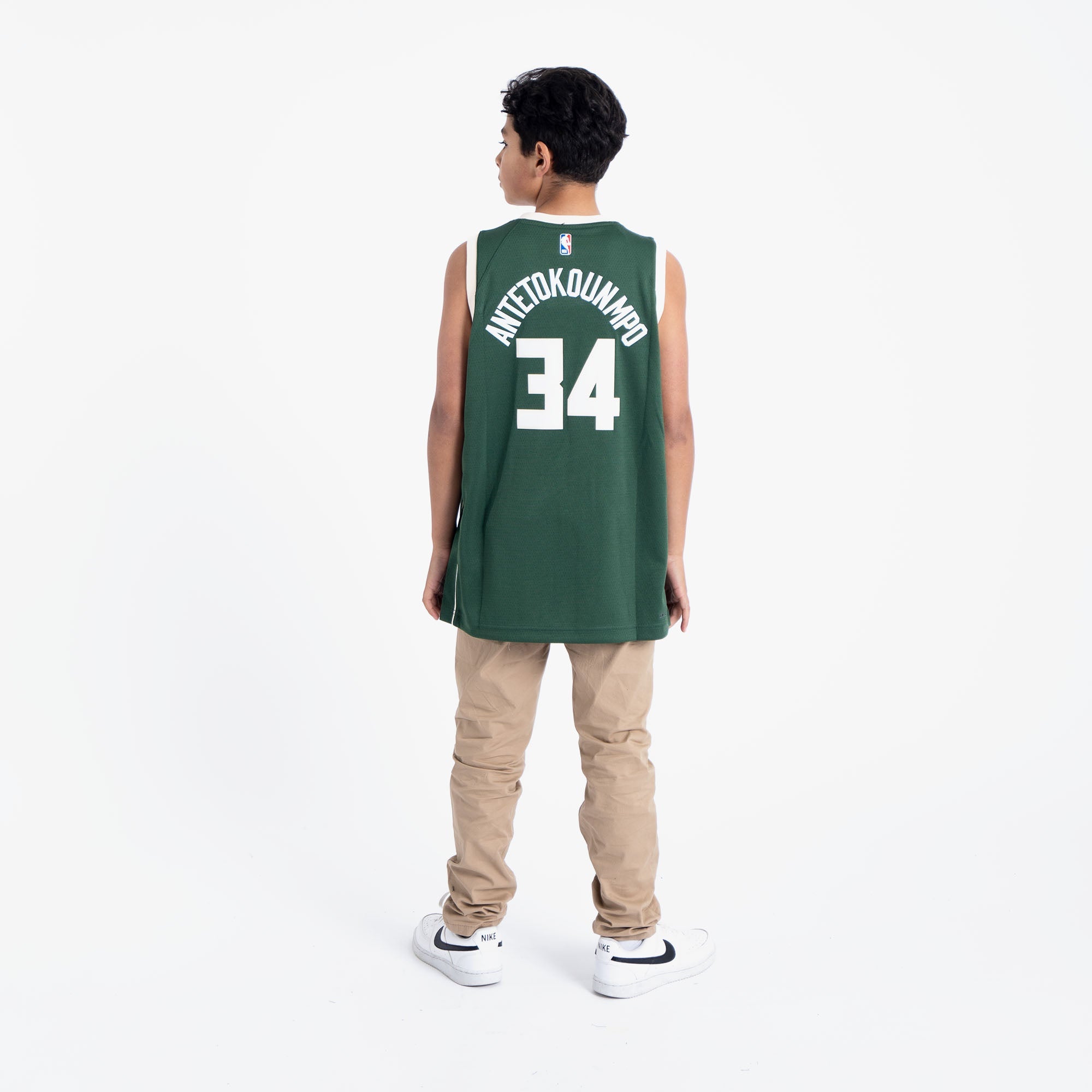 Image of Giannis Antetokounmpo Milwaukee Bucks 2025 Icon Edition Youth NBA Swingman Jersey