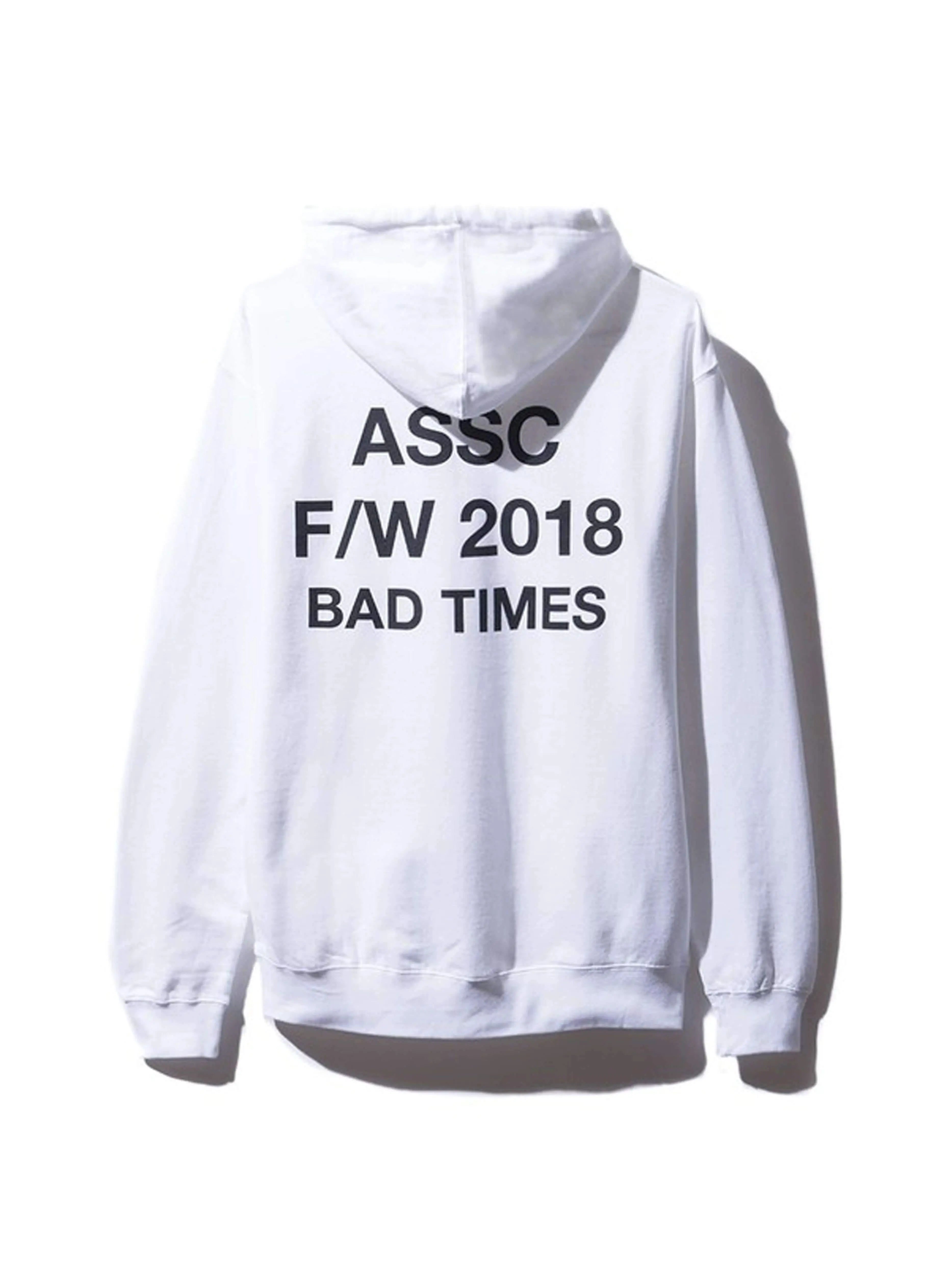 Image of Anti Social Social Club Bad Times Hoodie White Anti Social Social Club