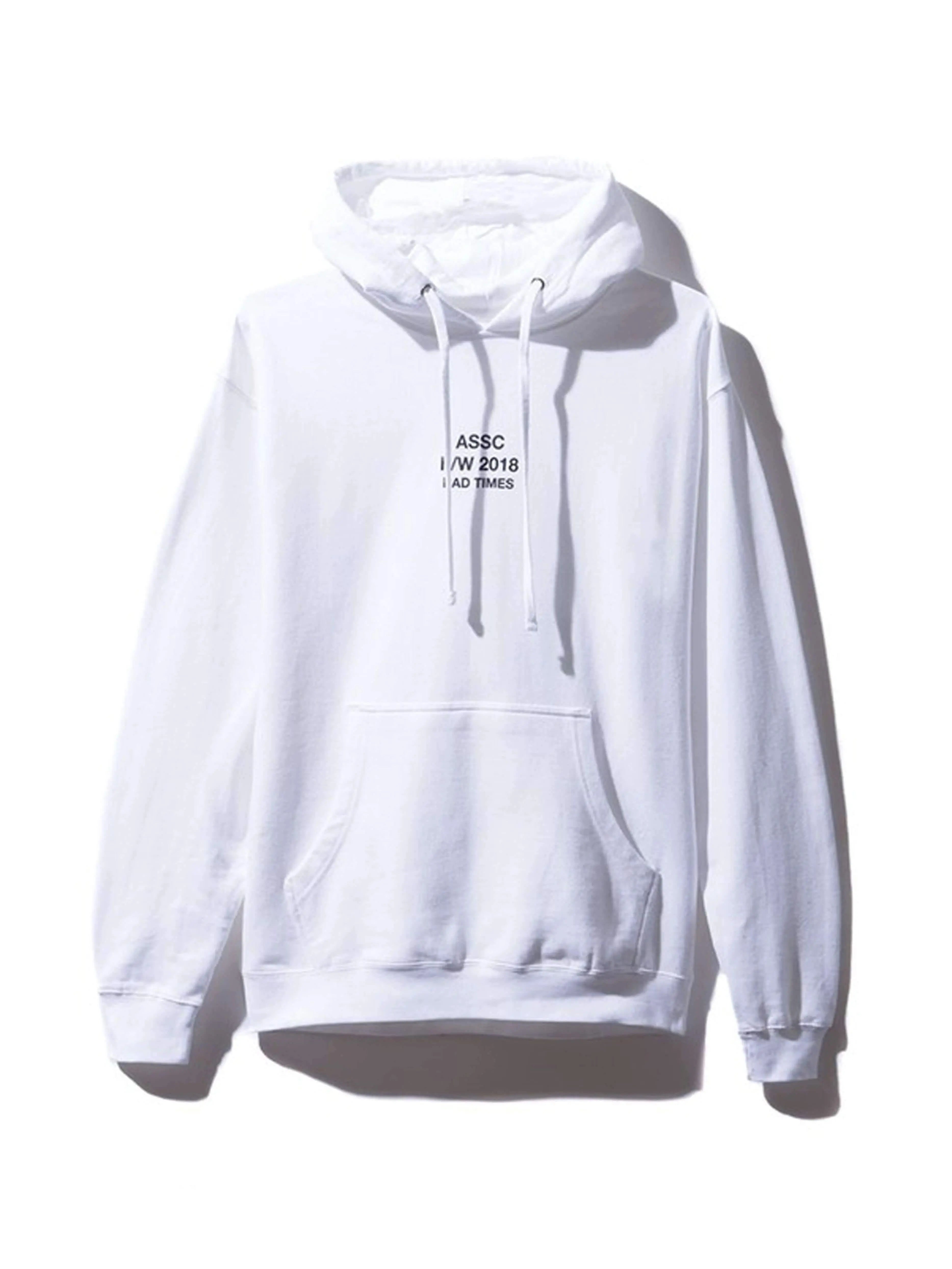 Image of Anti Social Social Club Bad Times Hoodie White Anti Social Social Club