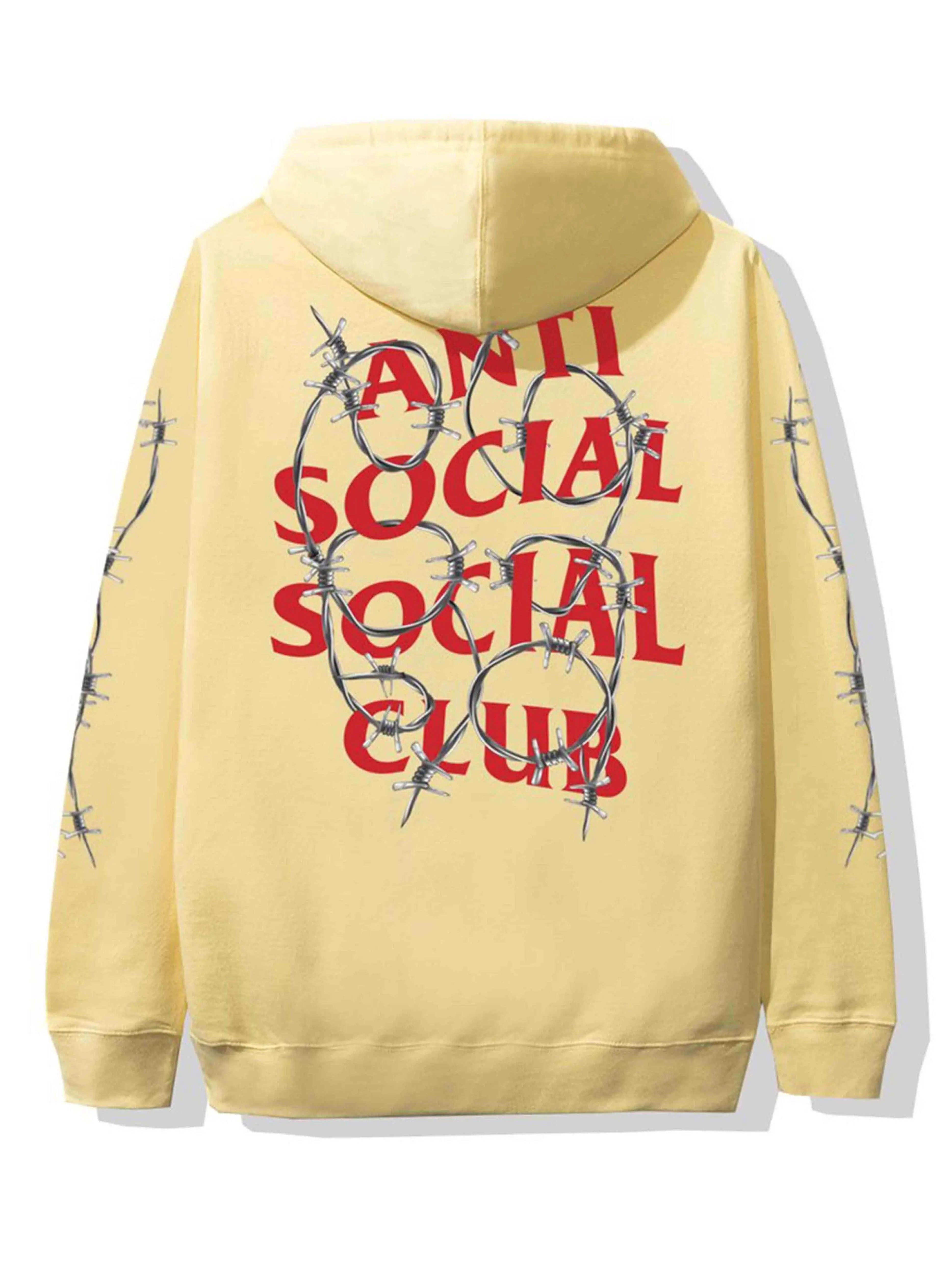 Image of Anti Social Social Club Barbara Hoodie Yellow Anti Social Social Club