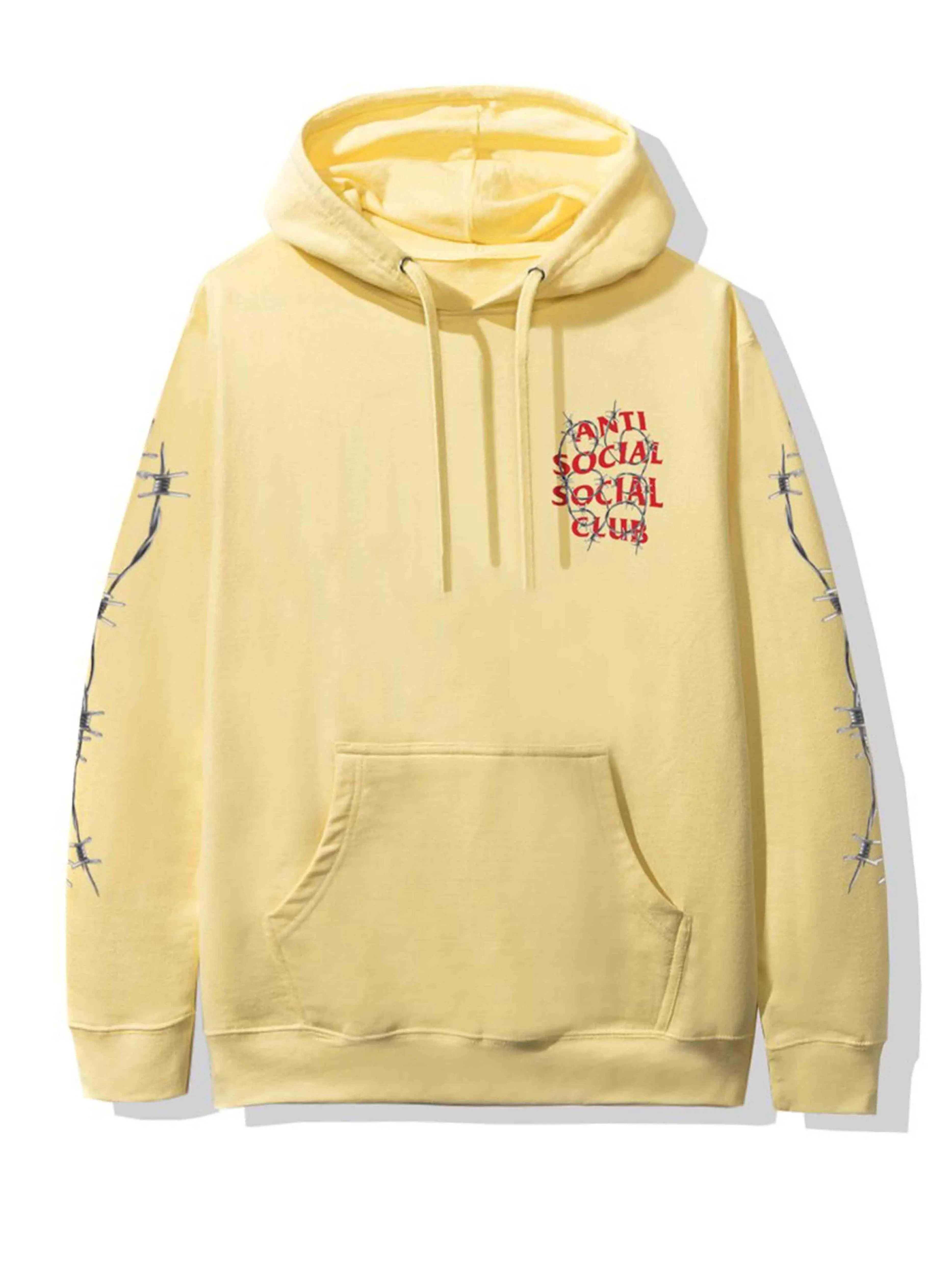 Image of Anti Social Social Club Barbara Hoodie Yellow Anti Social Social Club