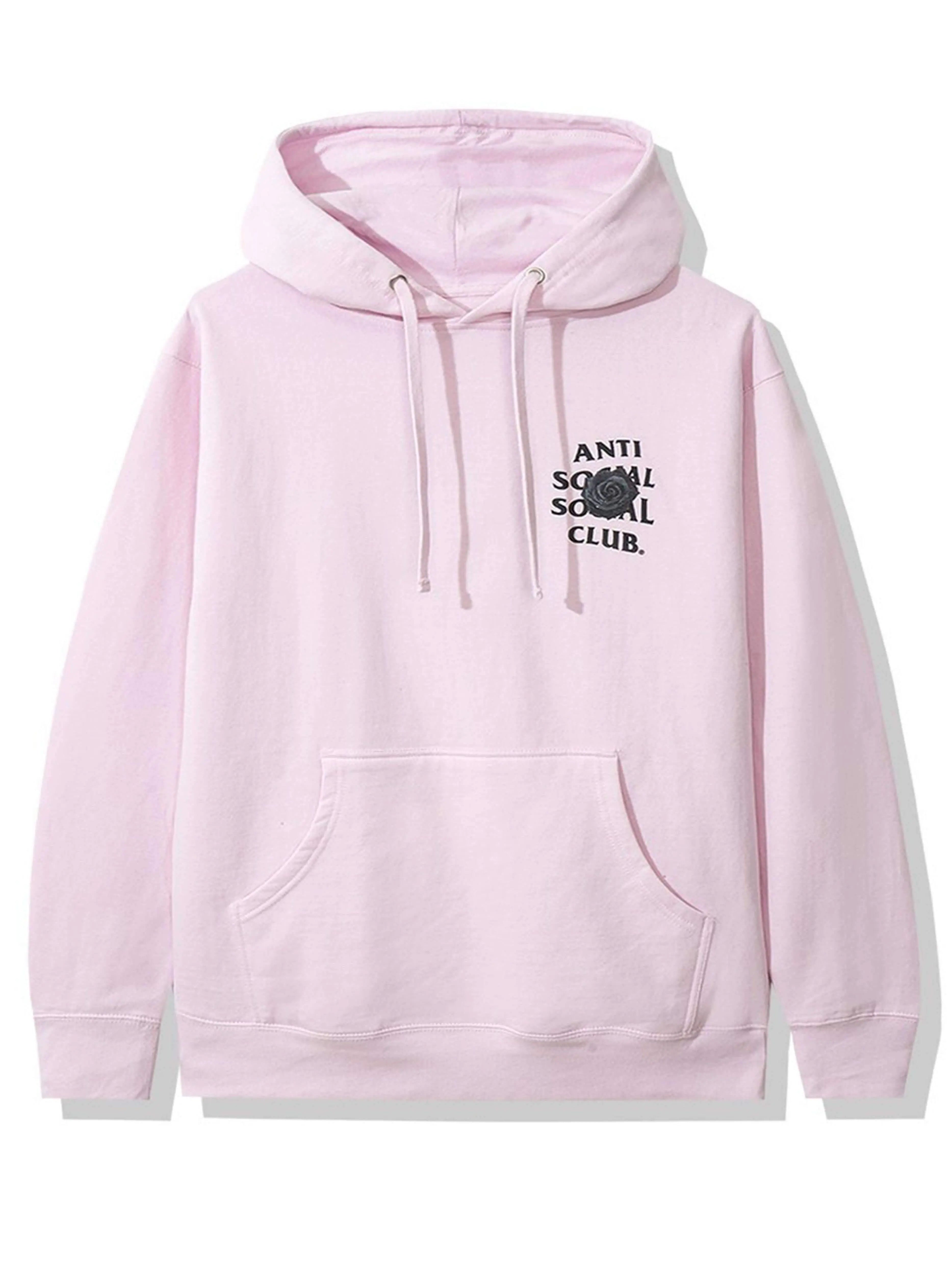 Image of Anti Social Social Club Bat Emoji Hoodie Pink Anti Social Social Club
