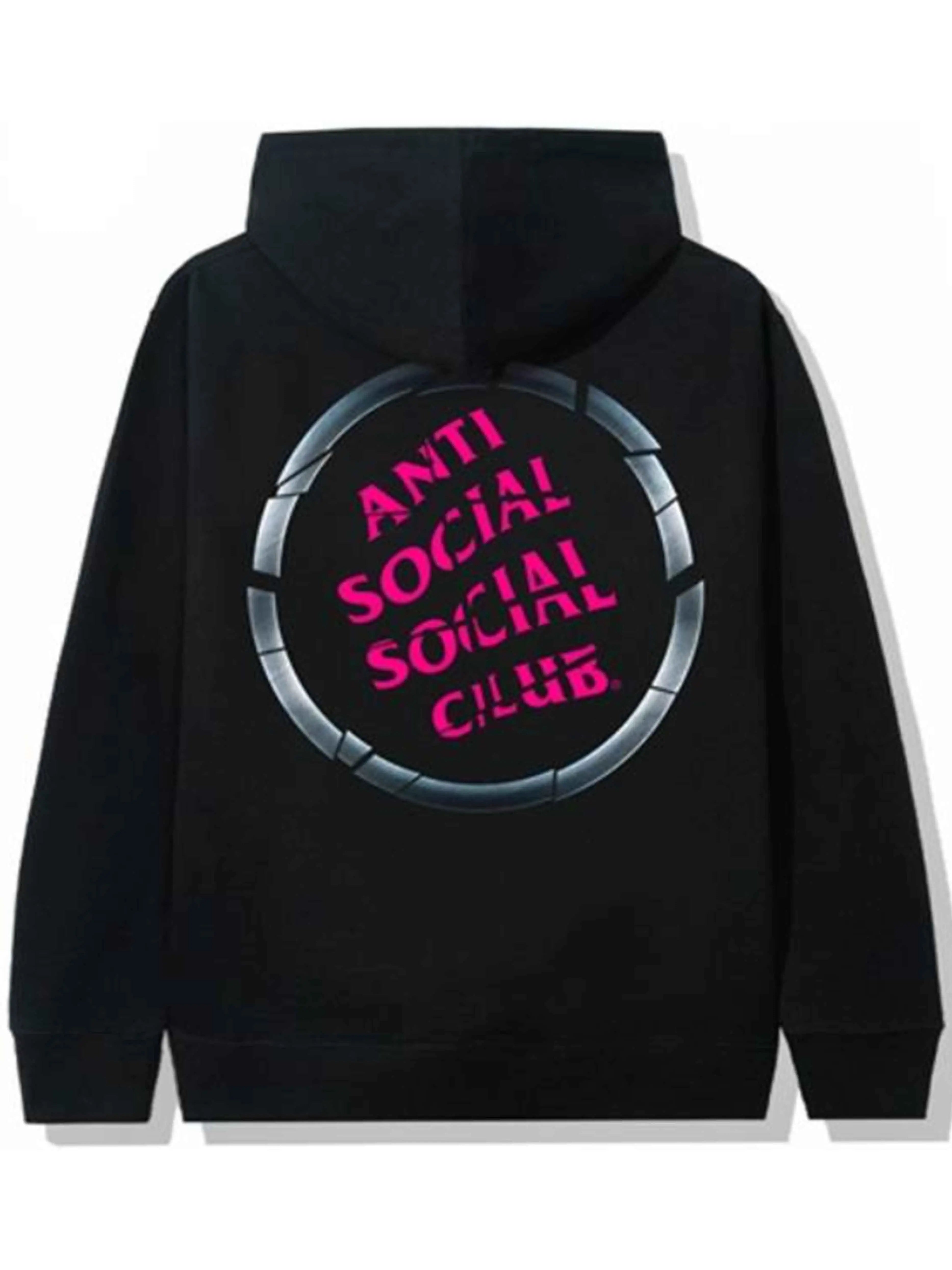Image of Anti Social Social Club Brake Check Hoodie Black Prior