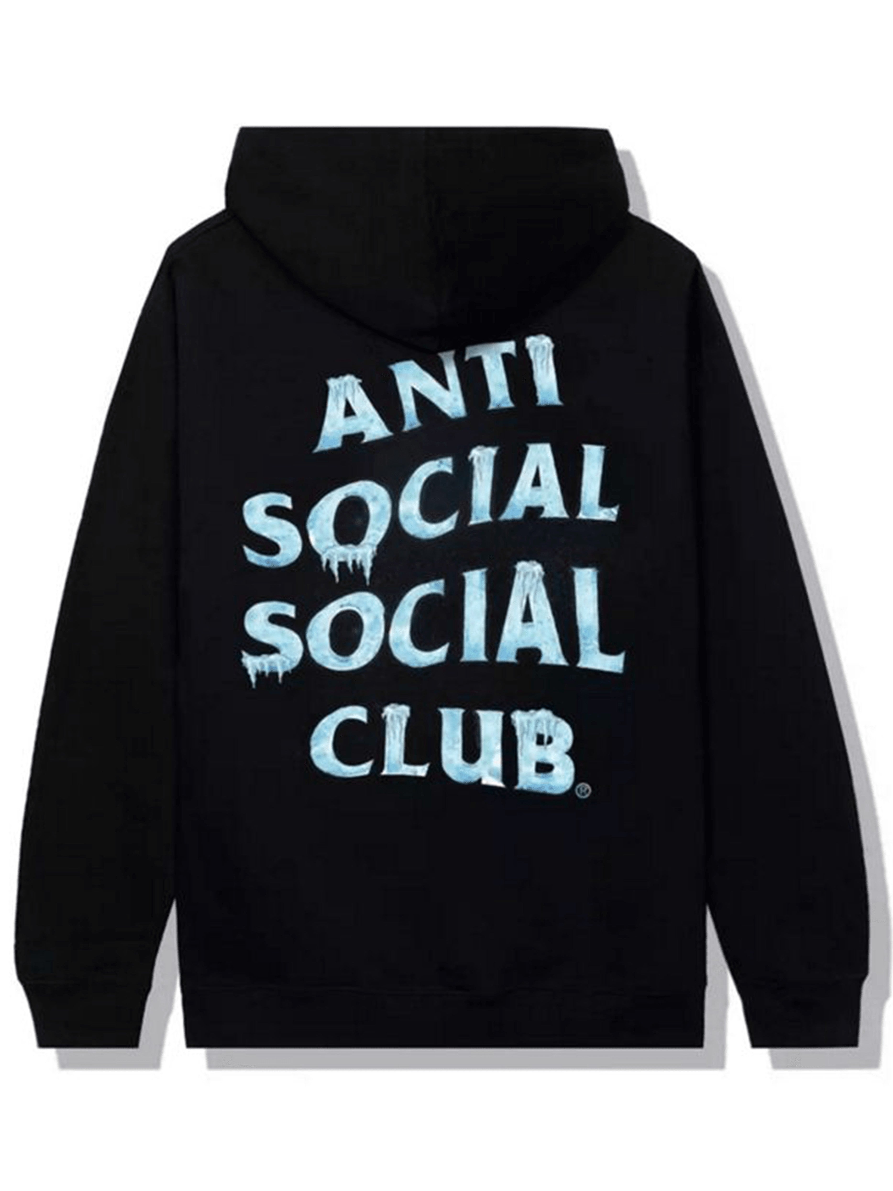 Image of Anti Social Social Club COLD SWEATS HOODIE BLACK Prior