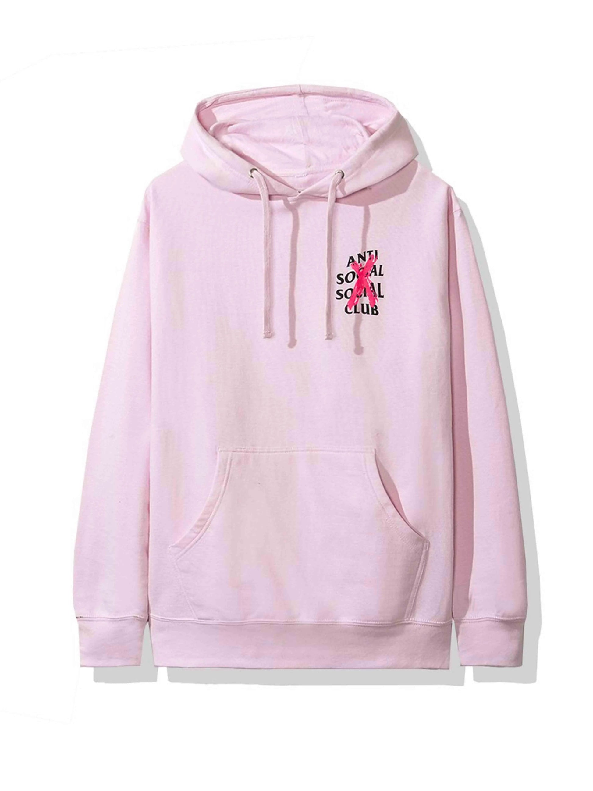 Anti Social Social Club Cancelled Hoodie Pink Anti Social Social Club