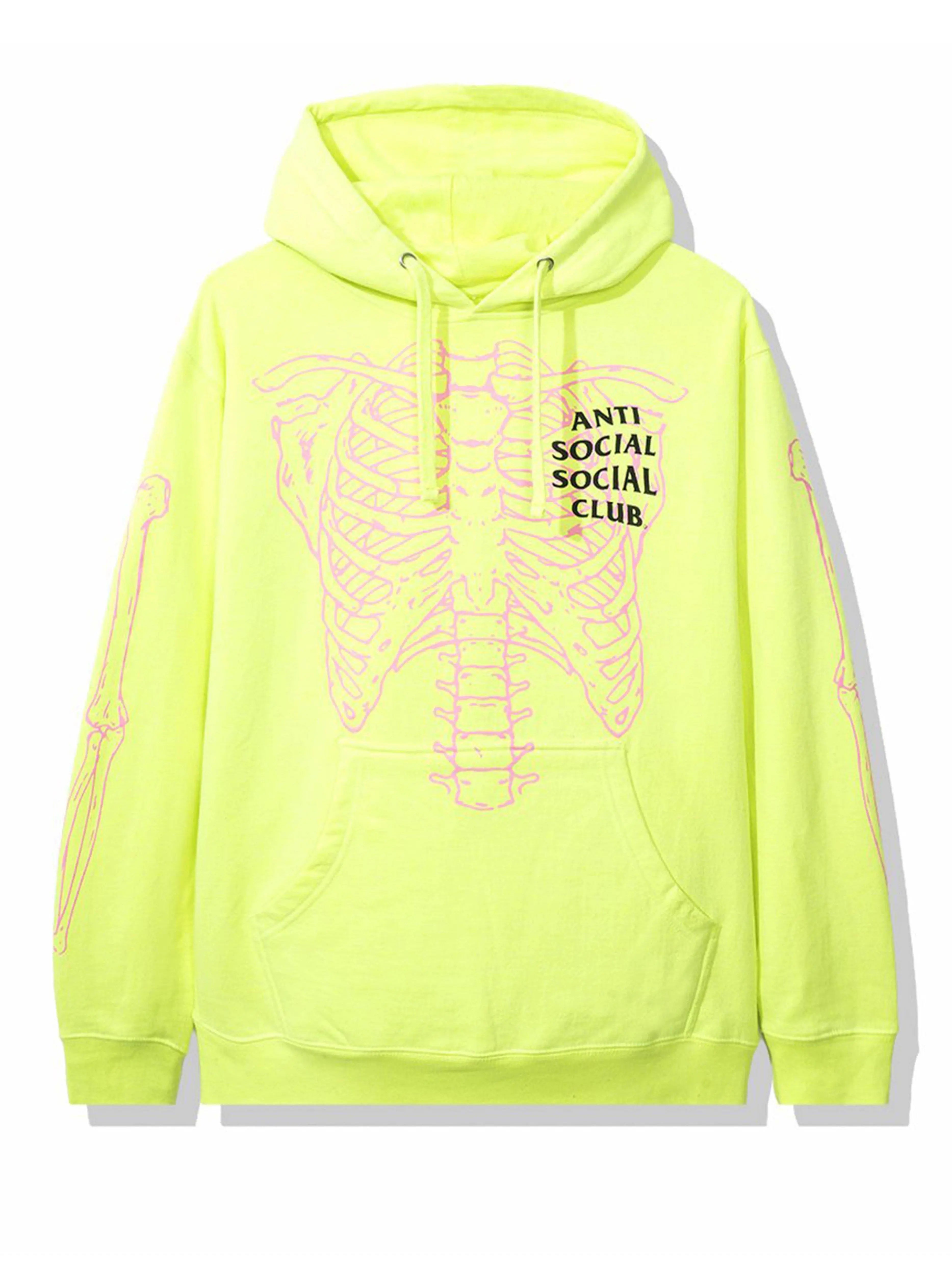 Image of Anti Social Social Club Car Underwater Hoodie Neon Green Anti Social Social Club